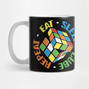 Eat Sleep Cube Repeat Mug